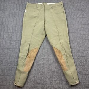 The Tailored Sportsman English Riding Pants 34x27 Tan Horse Breeches Equestrian